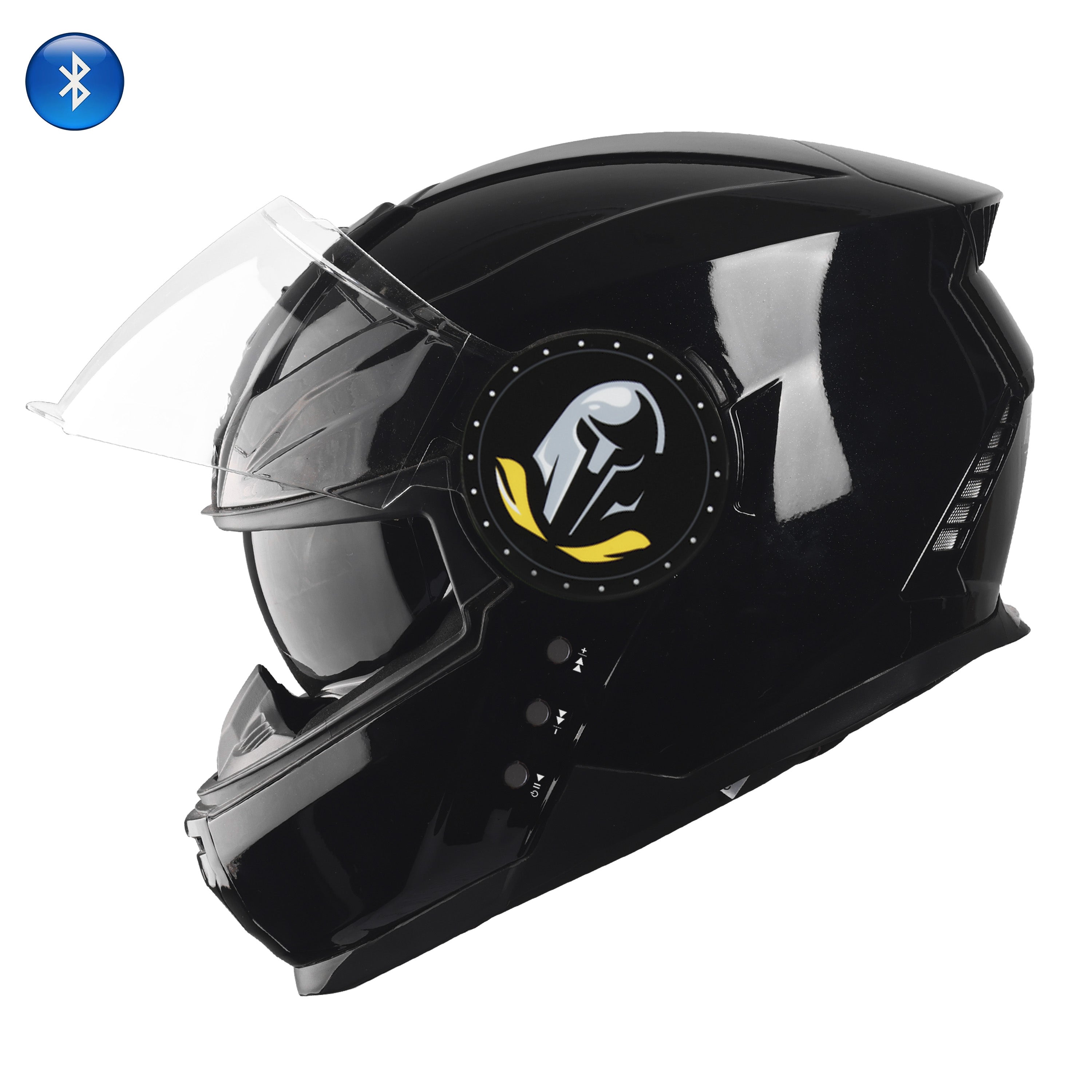 bluetooth helmet motorcycle gold face Steelbird Bluetooth Full Face ISI Certified Helmet for Men with Inner – Shop On Steelbird
