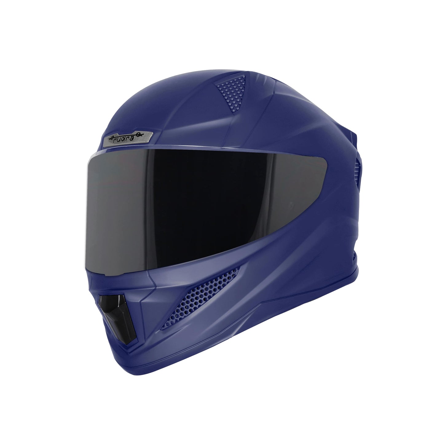 Steelbird SBH-25 Rudra ISI Certified Full Face Helmet for Men and Women (Glossy H.Blue with Smoke Visor)