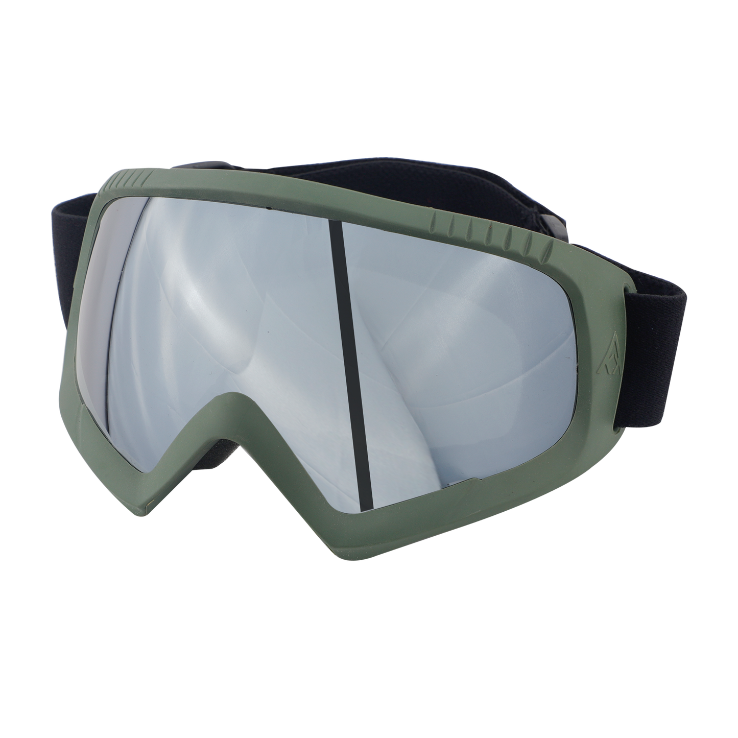 Steelbird 7Wings Motocross ATV/Dirt Bike Goggles, Unisex Eye Protection for Riding (Pack of 1, Olive with Silver)
