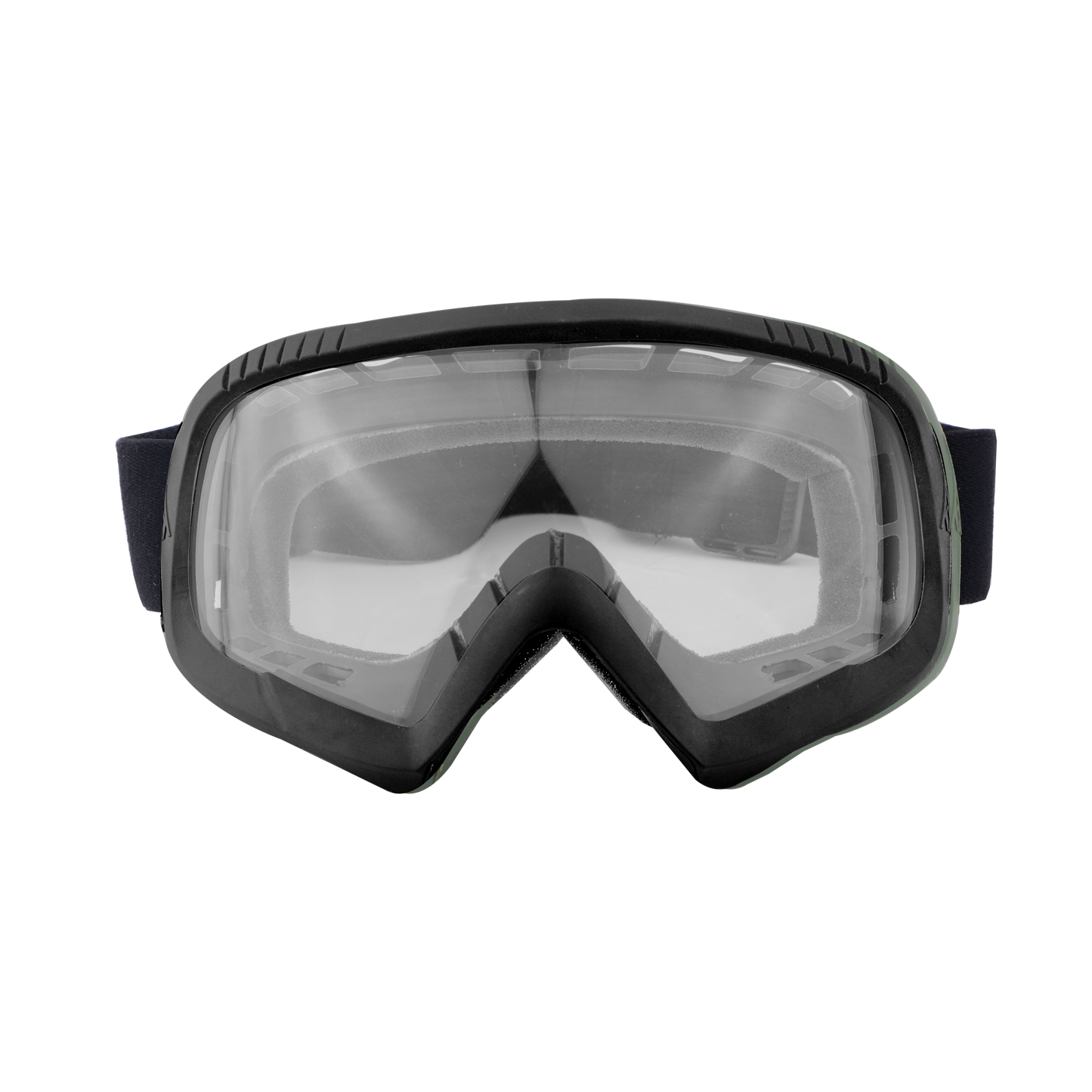 Steelbird 7Wings Motocross ATV/Dirt Bike Goggles, Unisex Eye Protection for Riding (Pack of 1, Black with Clear)