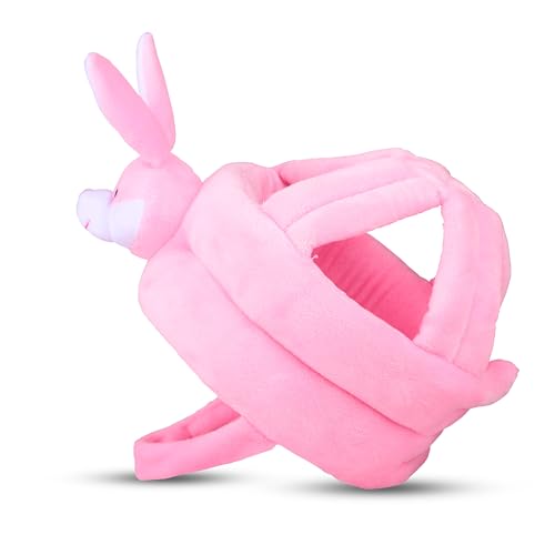 Koko Baby Safety Helmet for Toddlers – Adjustable Head Protector for Crawling & Walking – Soft, Lightweight, Anti-Fall Bumper Hat for Infants, Kids – Ideal Head Safety Gear (Pink Rabbit)