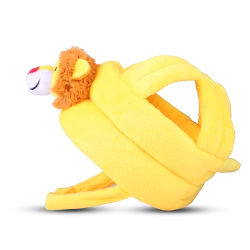 Koko Baby Safety Helmet for Toddlers – Adjustable Head Protector for Crawling & Walking – Soft, Lightweight, Anti-Fall Bumper Hat for Infants, Kids – Ideal Head Safety Gear (Yellow Lion)