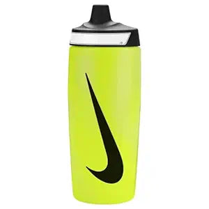 Nike Refuel Bottle Grip 24OZ Leak-Proof Sports Water Bottle with Ergonomic Design (Volt/Neon/Black)