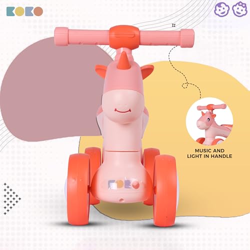 Koko Hurricane Balance Bike for Toddlers – Lightweight Ride-On Toy with Sturdy Wheels, Safe and Fun Indoor/Outdoor Bike for Kids, Ages 1-3 (Orange)