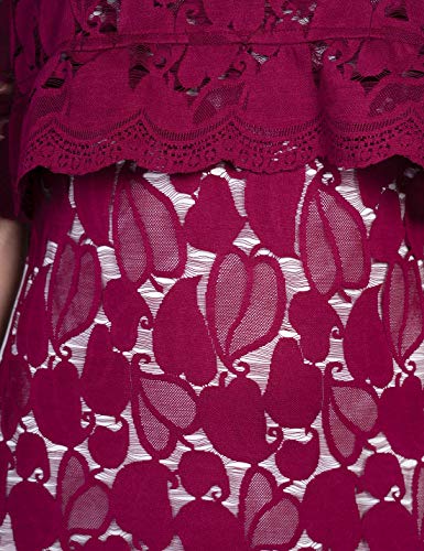 ORZEL Women's Fashionable Mini Dress for Every Occasion (Wine)