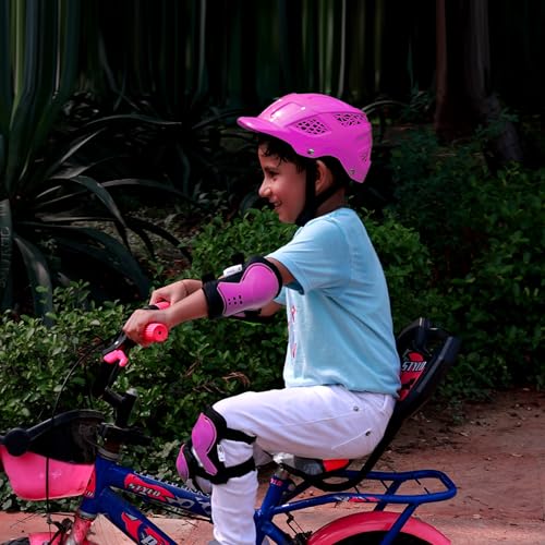 Koko Dragon Kids Skating & Cycling Helmet | Protective Gear for Boys & Girls (Pink)