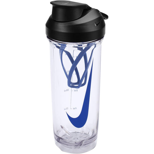 Nike TR Recharge Shaker Bottle 2.0 24OZ (Clear Black/Royal Blue)