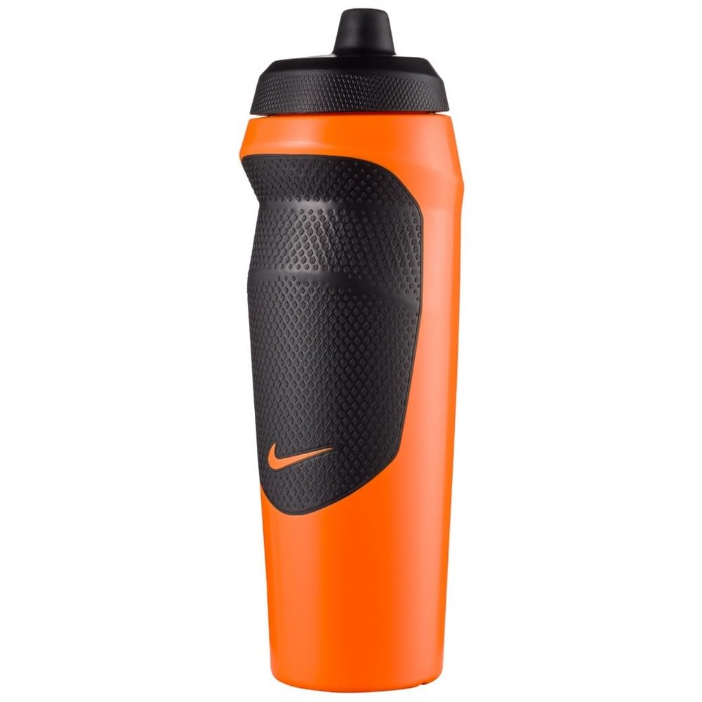 Refurbished Nike Hypersport Bottle 20 Oz,Rubber,(Bright Mango/Black)