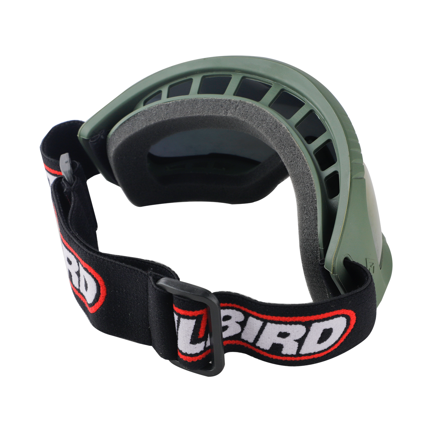 Steelbird 7Wings Motocross ATV/Dirt Bike Goggles, Unisex Eye Protection for Riding (Pack of 1, Olive with Rainbow)