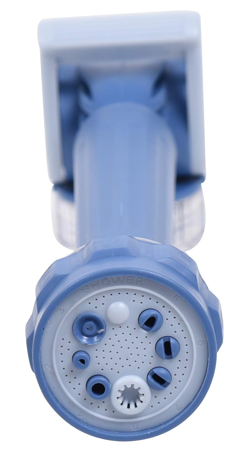 Steelbird R2K Cannon 8-in-1 Turbo Water Spray Gun for Gardening, Car Wash, Home Cleaning (Blue and White)