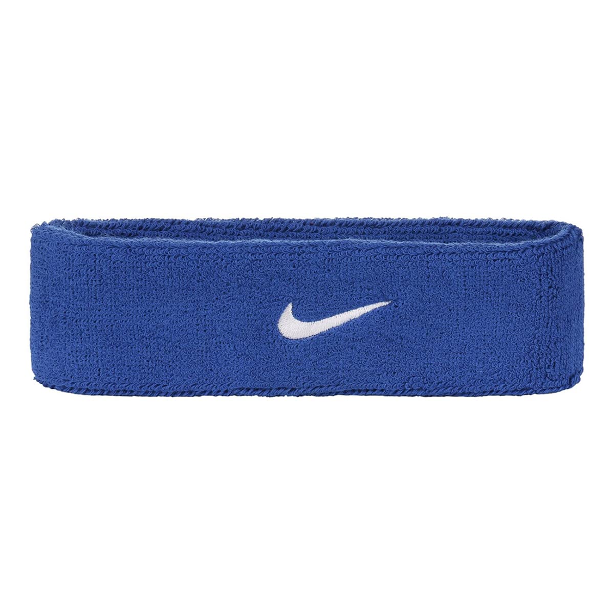 Refurbished NIKE Swoosh Cotton Headband Royal (Blue/White/Sweat Absorbent)