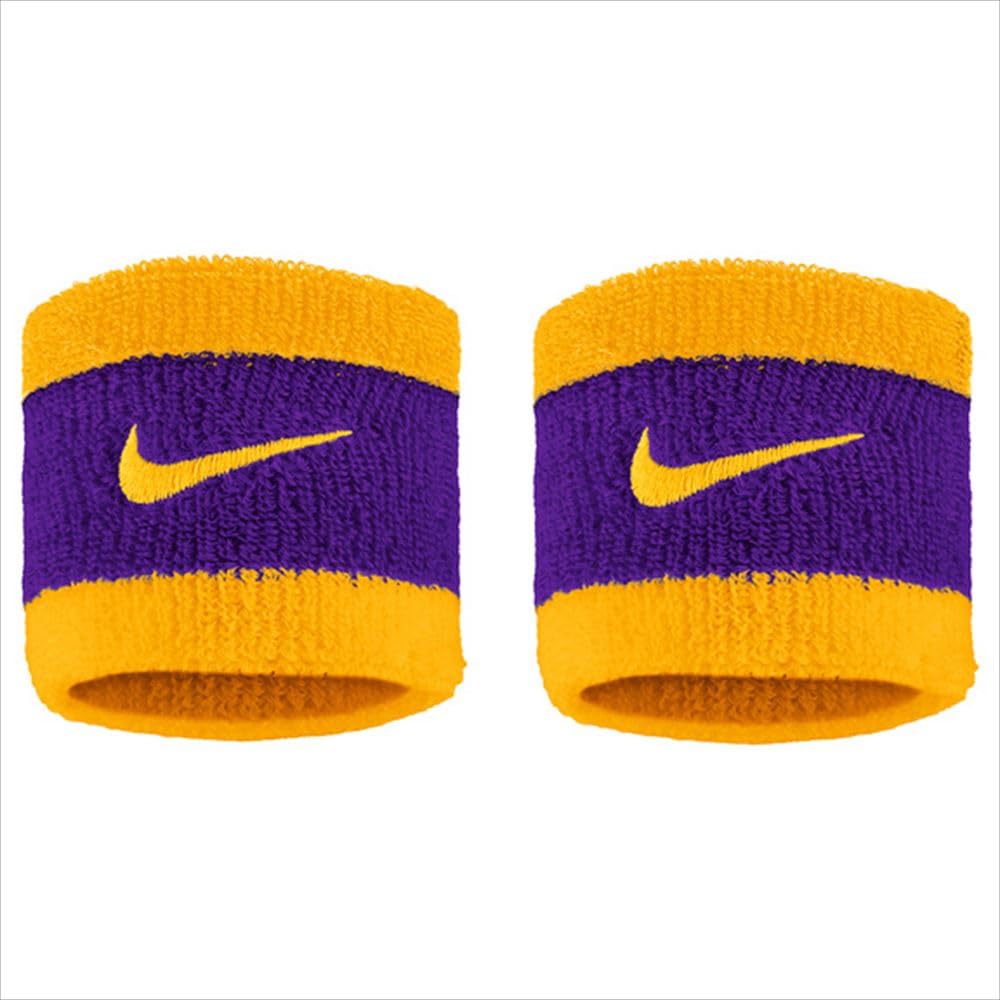 Nike Unisex Swoosh Wristbands 2 Pack Sweat-Absorbing Sports Wristbands (Court Purple)