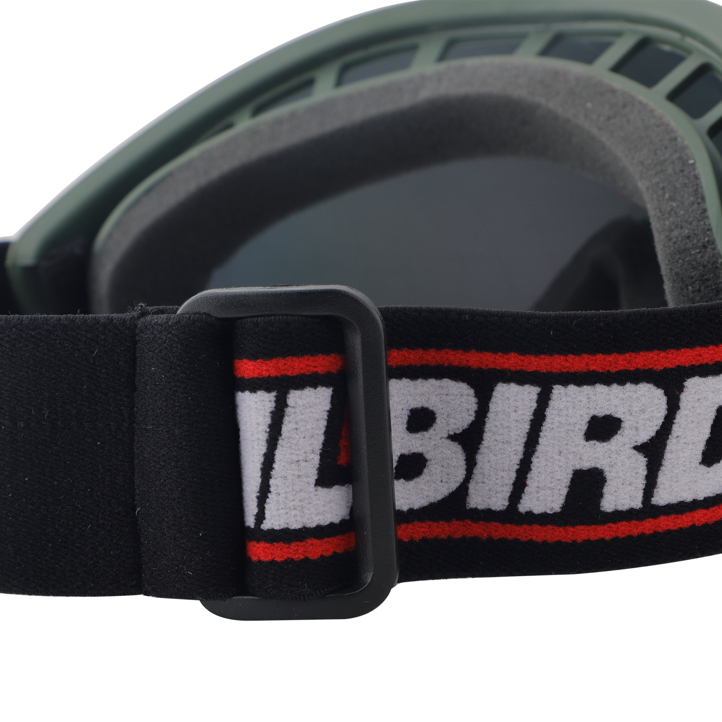 Steelbird 7Wings Motocross ATV/Dirt Bike Goggles, Unisex Eye Protection for Riding (Pack of 1, Olive with Rainbow)