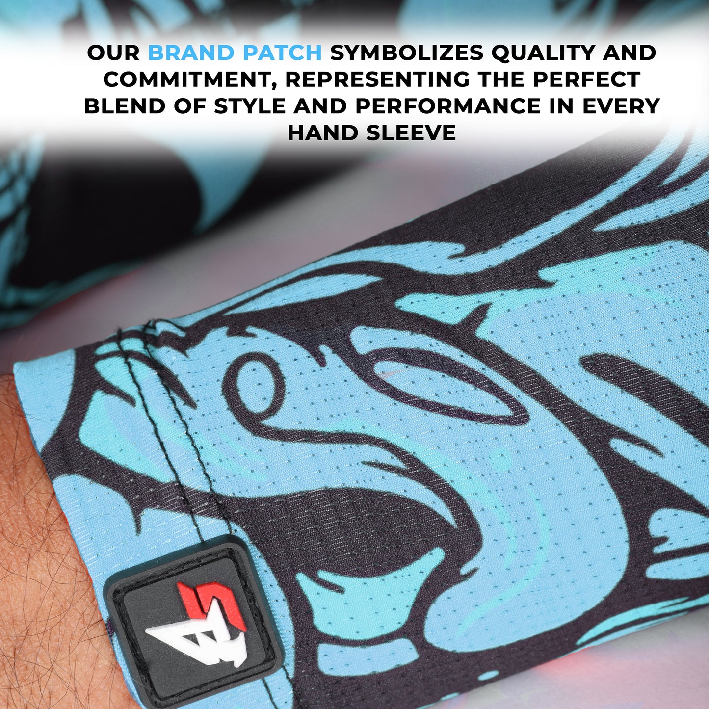 Steelbird Jispa 1.0 Arm Sleeves Blue Unisex for Sports, Running, Cricket, Bike Riding, Cycling, Basketball & Breathable (Sold as a Pair)