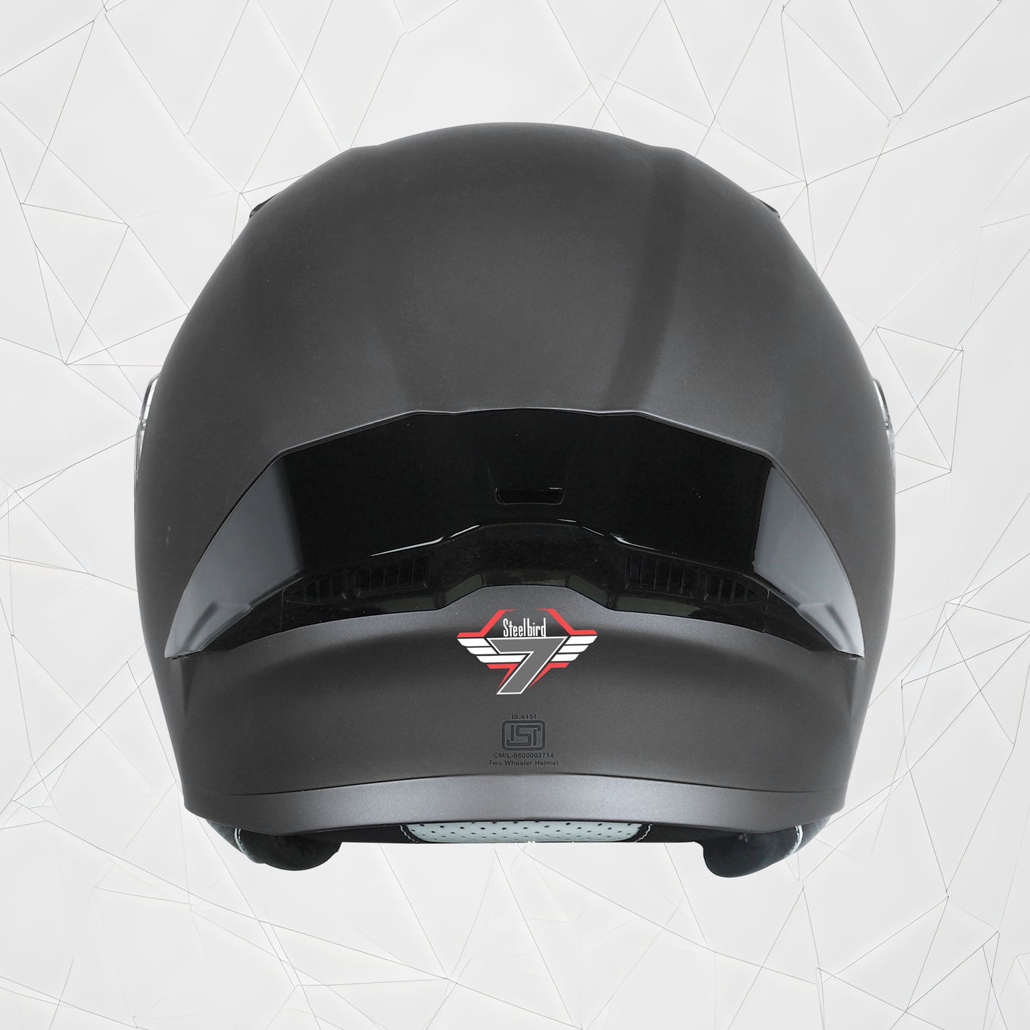 Steelbird SBA-20 7Wings ISI Certified Flip-Up Helmet with Black Spoiler for Men and Women with Inner Smoke Sun Shield (Glossy Honda Grey)