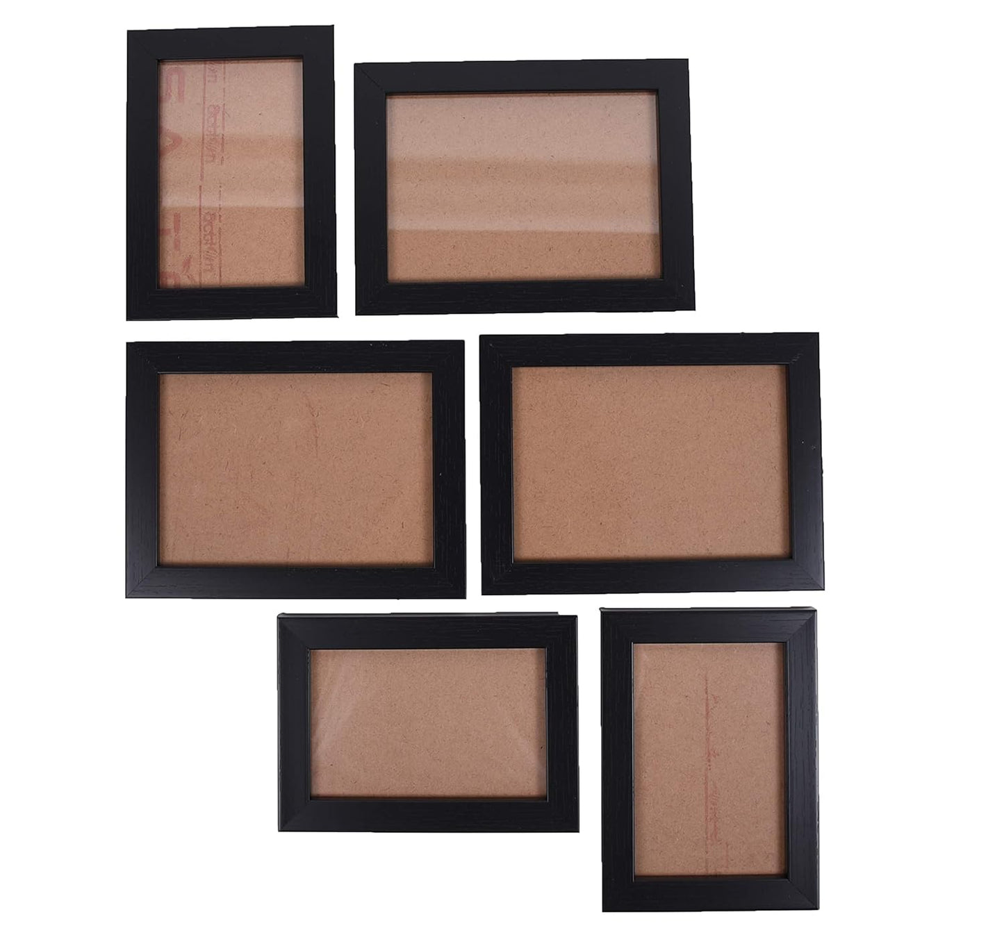 R2K Collage Photo Frames (Set of 6, Wall Hanging),Black, Others, Others,Others,Others