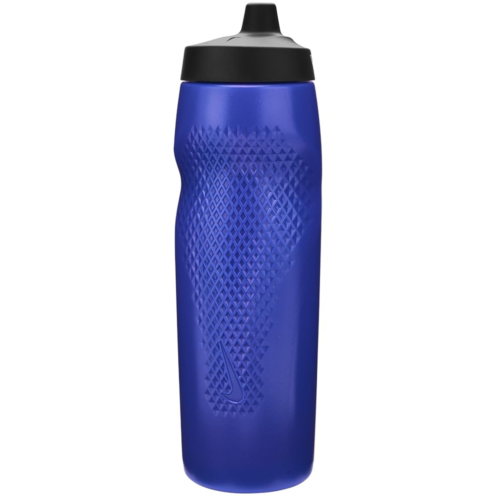 Nike REFUEL Bottle 32 OZ Squeezable Sipper Bottle 950 ml (Game Royal/Black/White)