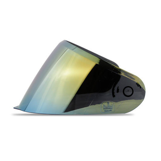 Steelbird SBA-21 Helmet Visor Compatible for All SBA-21 Model Helmets (Chrome Gold Visor)
