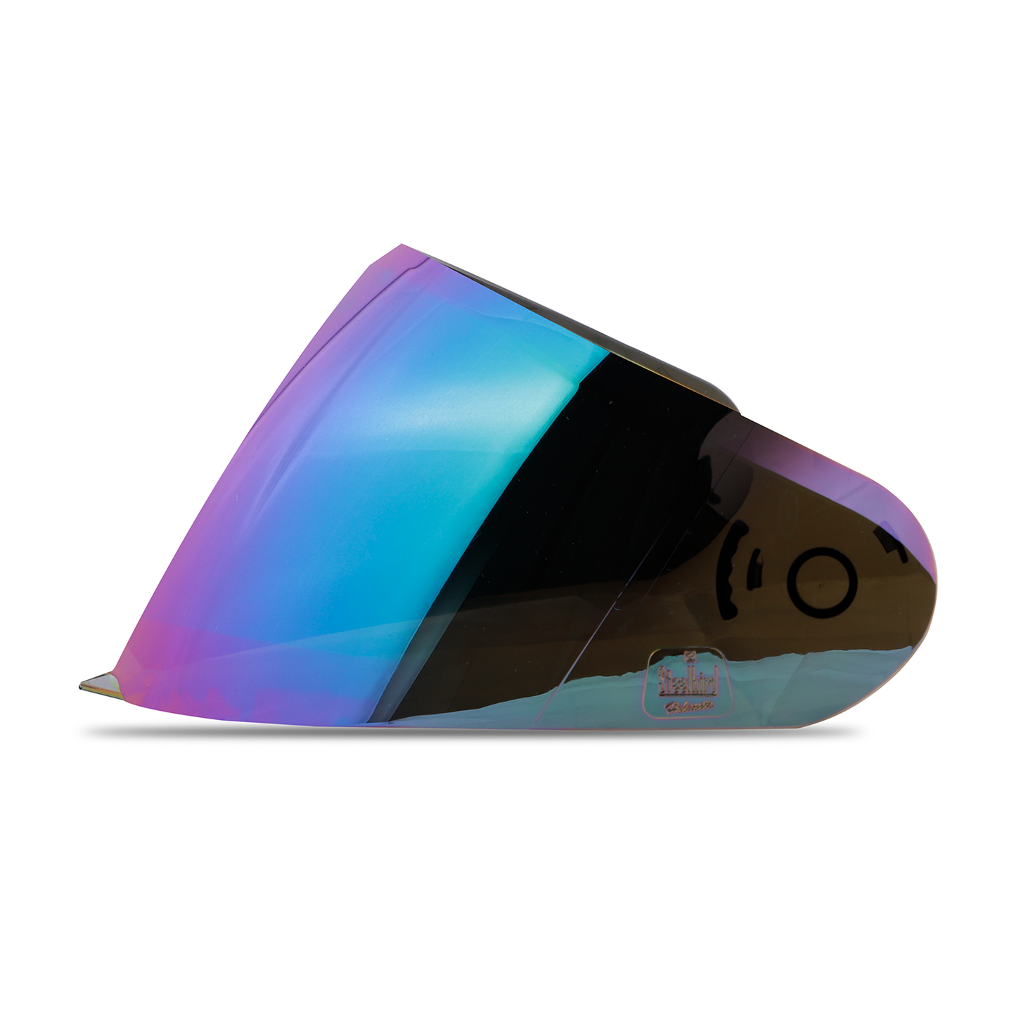 Steelbird SBA-21 Helmet Visor Compatible for All SBA-21 Model Helmets (Chrome Rainbow Visor)