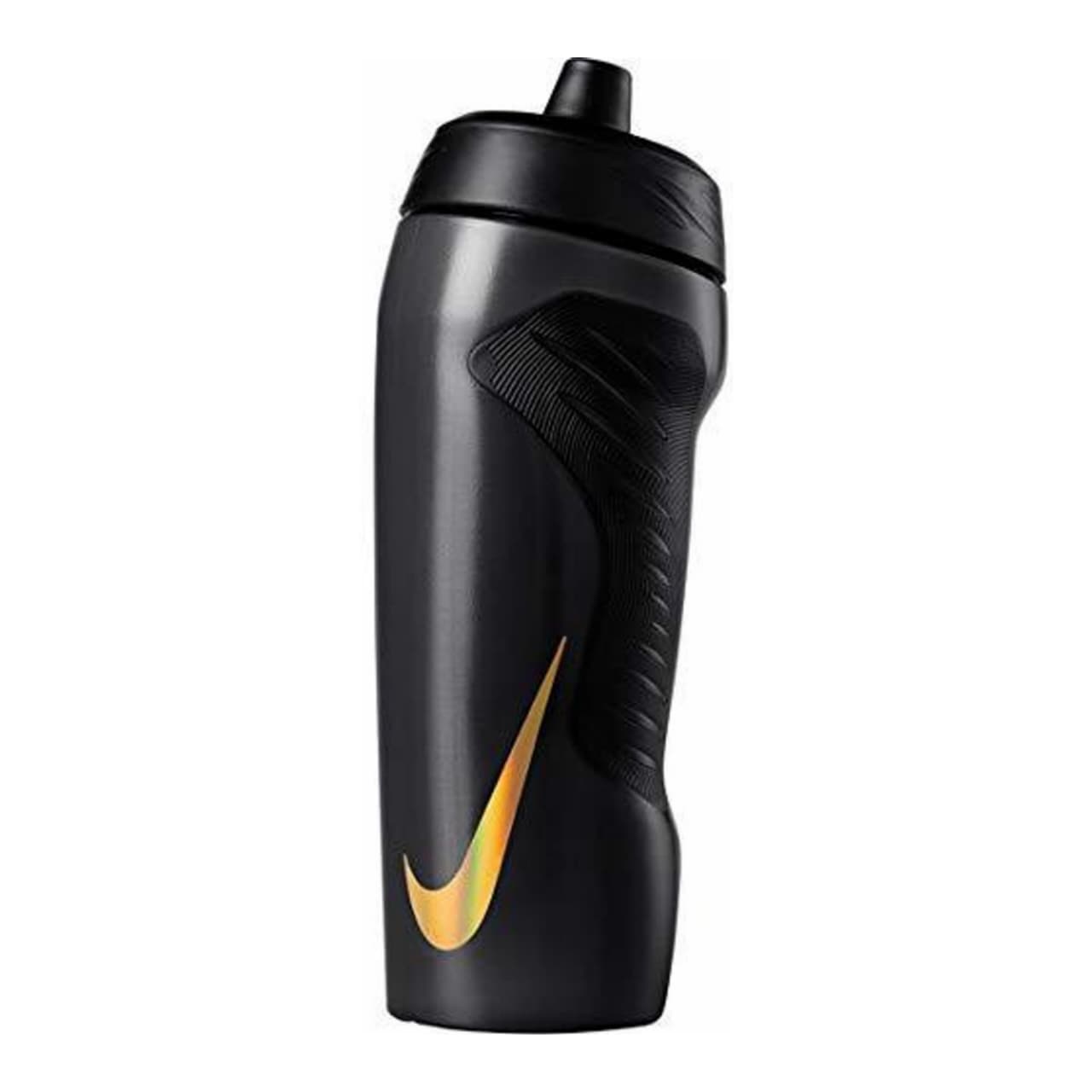Refurbished Nike Hyperfuel Plastic Sipper Water Bottle 18OZ (Black/Gold)