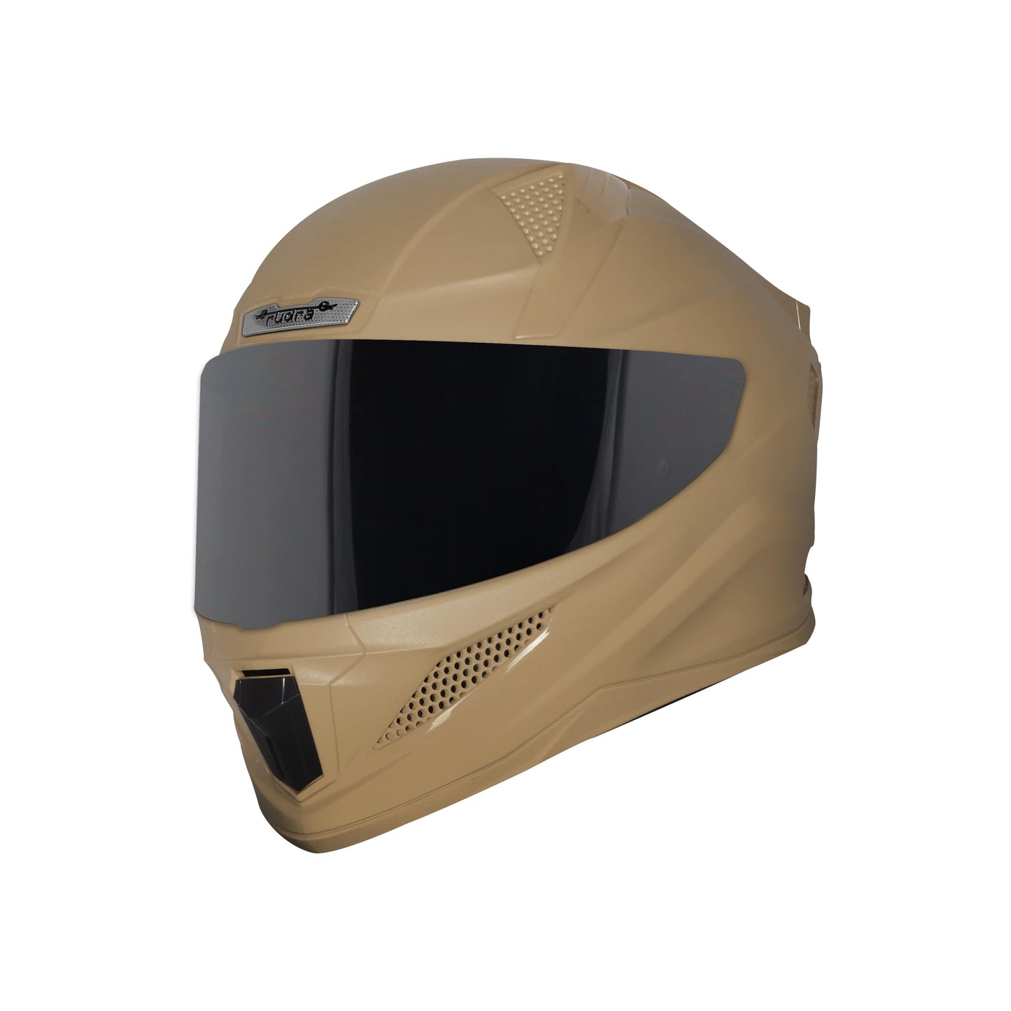 Steelbird SBH-25 Rudra ISI Certified Full Face Helmet for Men and Women (Dashing Desert Storm With Smoke Visor)