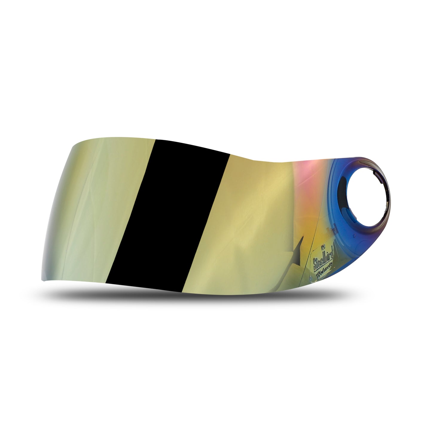 Steelbird SBH-17 Helmet Visor Compatible for All SBH-17 Model Helmets (Chrome Gold Visor)