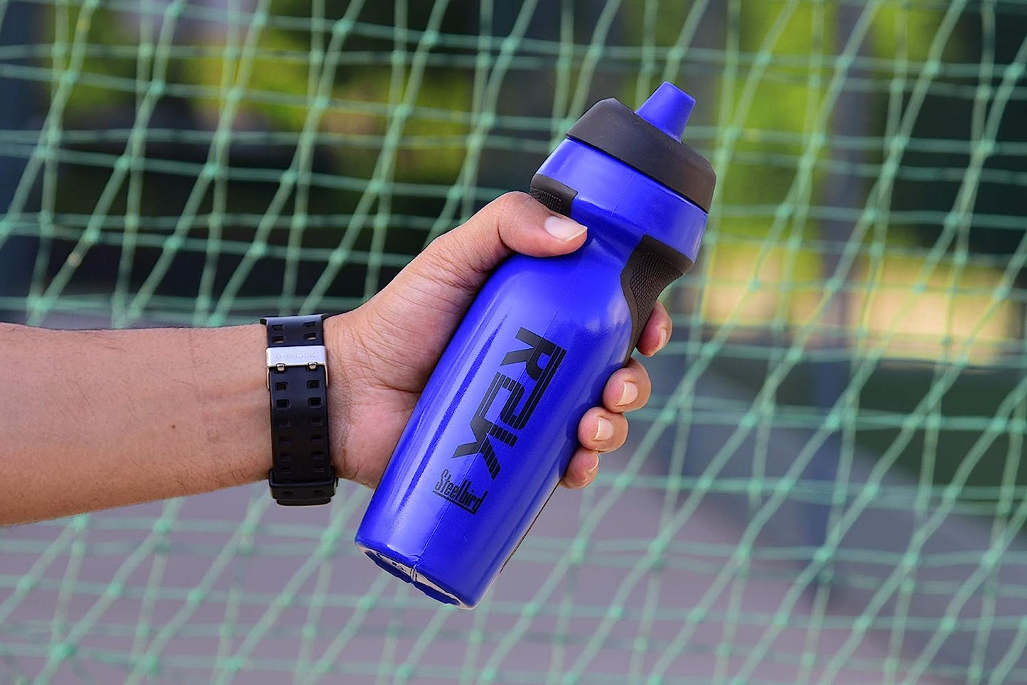 Steelbird Altus R2K Sports Water Sipper / Bottle For Players, Gym, School Kids (Blue, 530 ml)