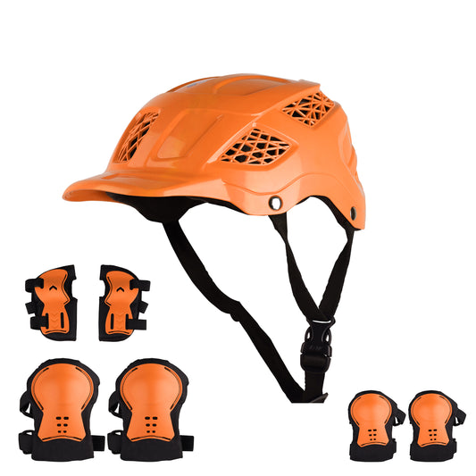 Koko Dragon Kids Skating & Cycling Helmet | Protective Gear for Boys & Girls (Orange)