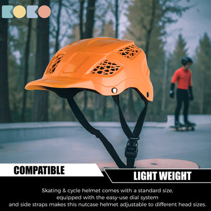 Koko Dragon Kids Skating & Cycling Helmet | Protective Gear for Boys & Girls (Orange)