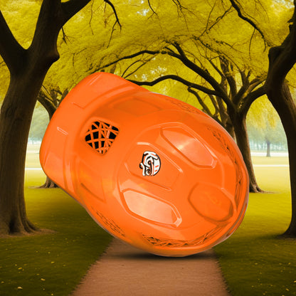 Koko Dragon Kids Skating & Cycling Helmet | Protective Gear for Boys & Girls (Orange)
