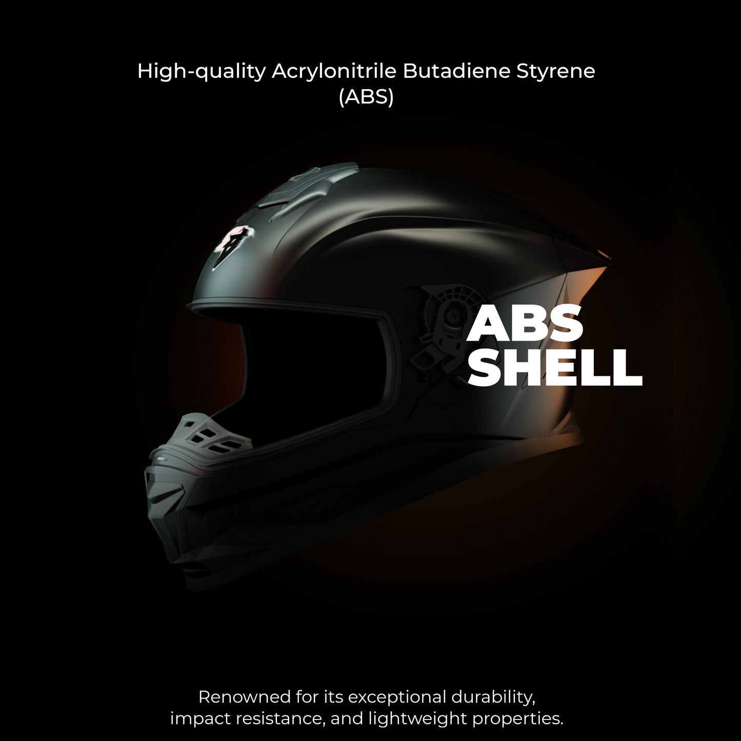 Steelbird SBH-57 Fighter F4 ISI and DOT Certified Full Face Helmet for Men and Women with Inner Silver Sun Shield (Glossy Black Orange)
