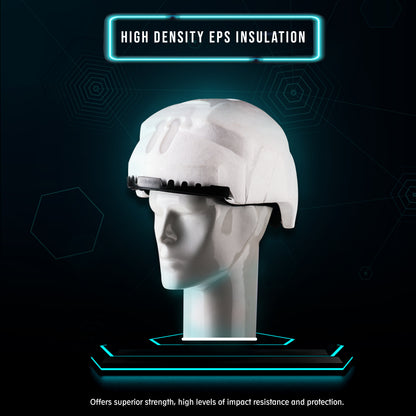 Steelbird SBH-57 Fighter F4 ISI and DOT Certified Full Face Helmet for Men and Women with Inner Silver Sun Shield (Glossy White Sky Blue)