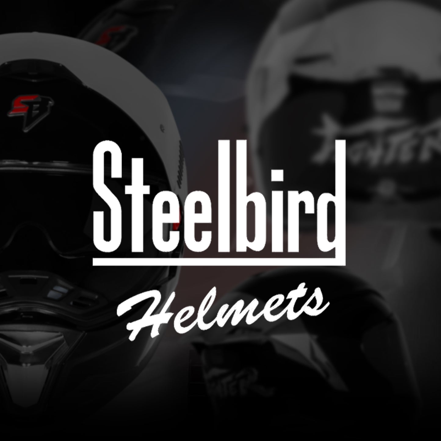 Steelbird SBH-57 Fighter F9 ISI and DOT Certified Full Face Helmet for Men and Women with Inner Silver Sun Shield and Silver Spoiler (Glossy Black)