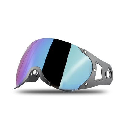 Steelbird SB-27 Helmet Visor Compatible for All SB-27 Model Helmets (Chrome Rainbow Visor)