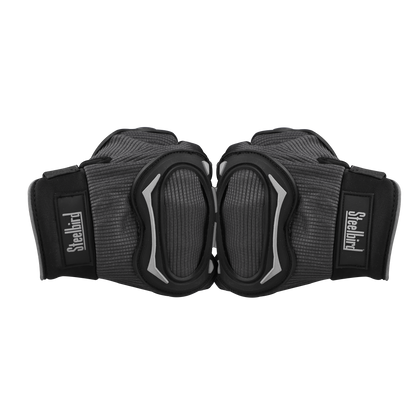 Refurbished Steelbird Full Finger Bike Riding Gloves with Touch Screen Sensitivity at Thumb and Index Finger, Protective Off-Road Motorbike Racing (Grey Grey)