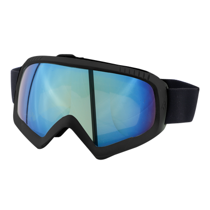 Steelbird 7Wings Motocross ATV/Dirt Bike Goggles, Unisex Eye Protection for Riding (Pack of 1, Black with Gold)