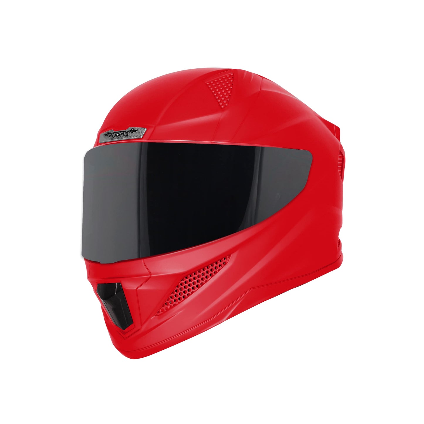 Steelbird SBH-25 Rudra ISI Certified Full Face Helmet for Men and Women (Glossy Cherry Red with Smoke Visor)
