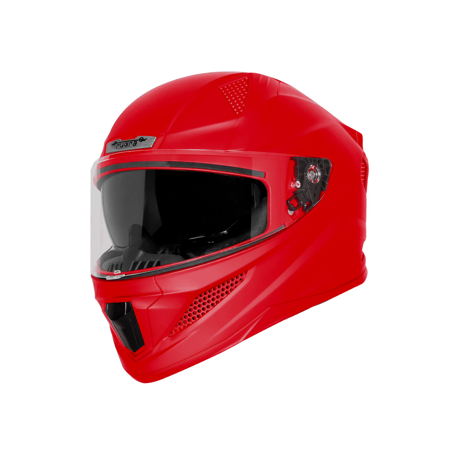 Steelbird SBH-25 Rudra ISI Certified Full Face Helmet for Men and Women with Inner Smoke Sun Shield (Glossy Cherry Red)
