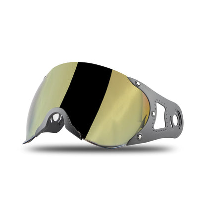 Steelbird SB-27 Helmet Visor Compatible for All SB-27 Model Helmets (Chrome Gold Visor)