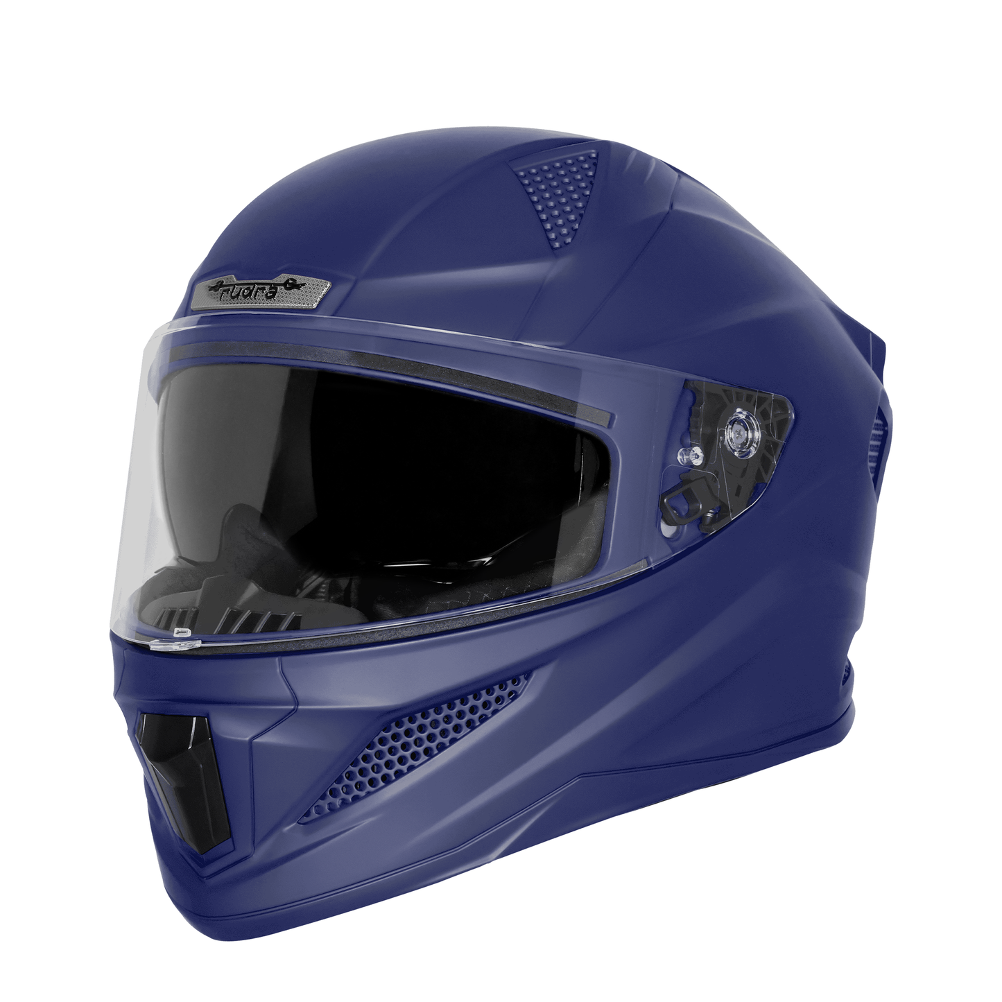 Steelbird SBH-25 Rudra ISI Certified Full Face Helmet for Men and Women with Inner Smoke Sun Shield (Glossy H.Blue)