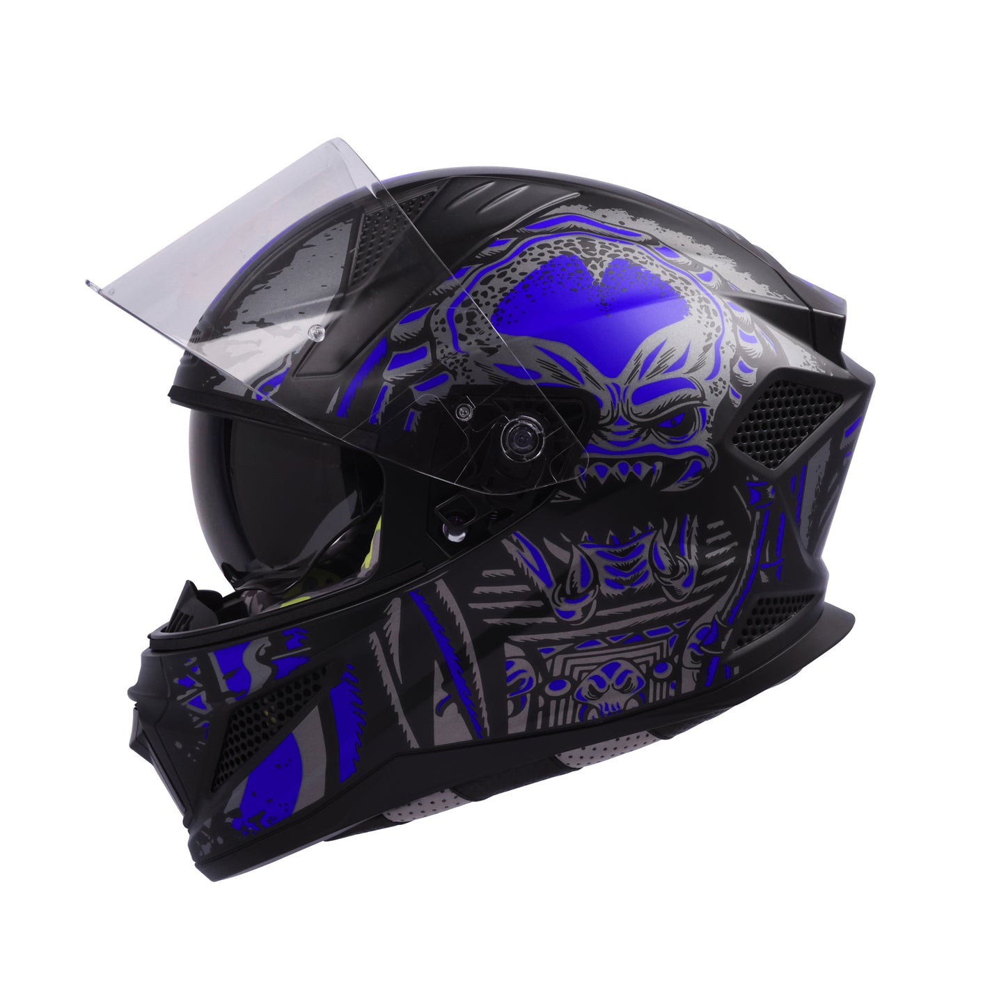 Steelbird SBH-25 Predator ISI Certified Full Face Graphic Helmet for M – Shop On Steelbird