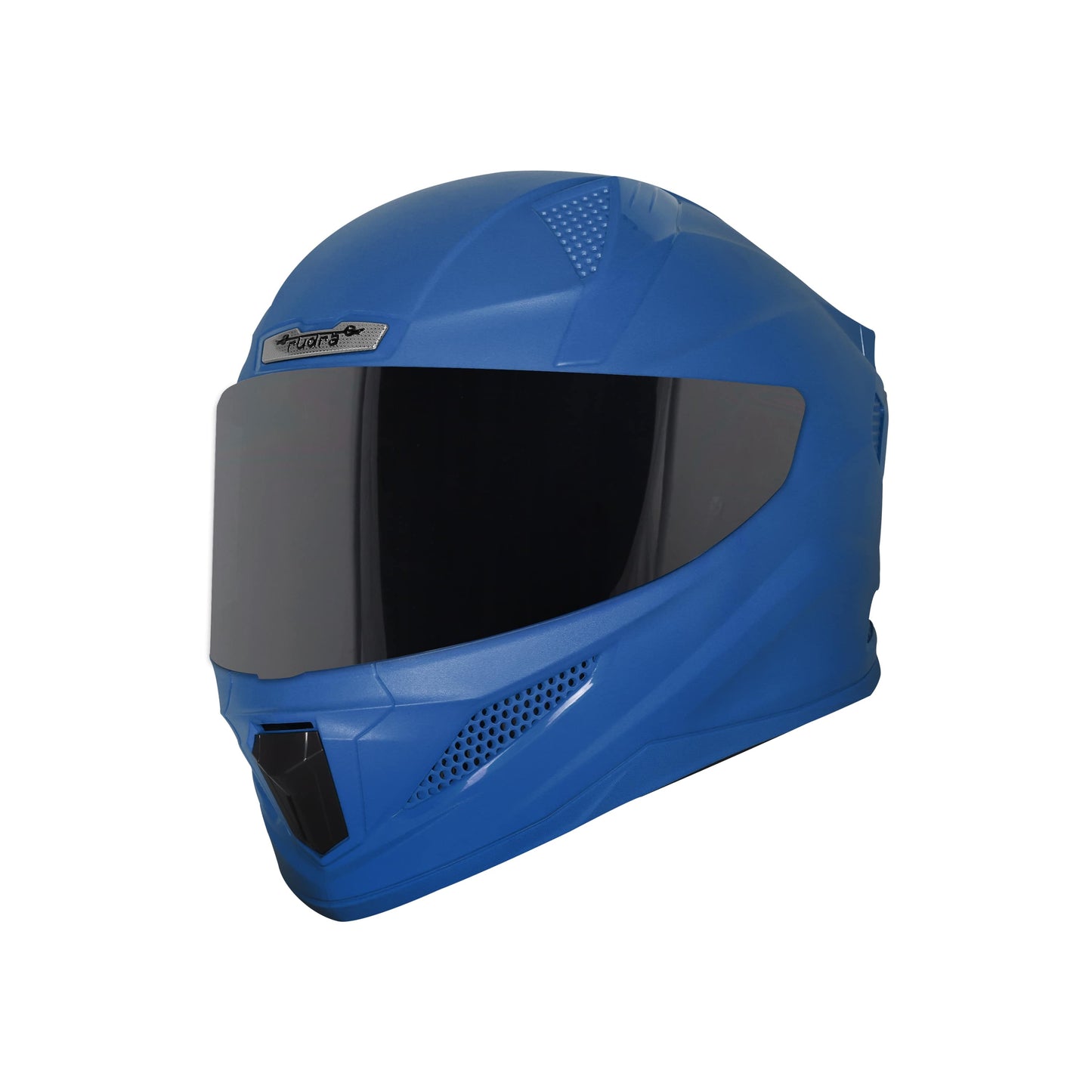 Steelbird SBH-25 Rudra ISI Certified Full Face Helmet for Men and Women (Glossy Y.Blue with Smoke Visor)