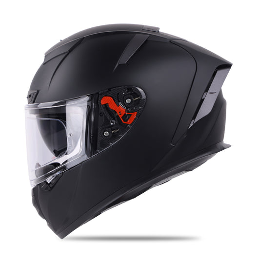 Ignyte IGN-4 ISI/DOT Certified Full Face Helmet with Outer Anti-Fog Clear Visor and Inner Smoke Sun Shield