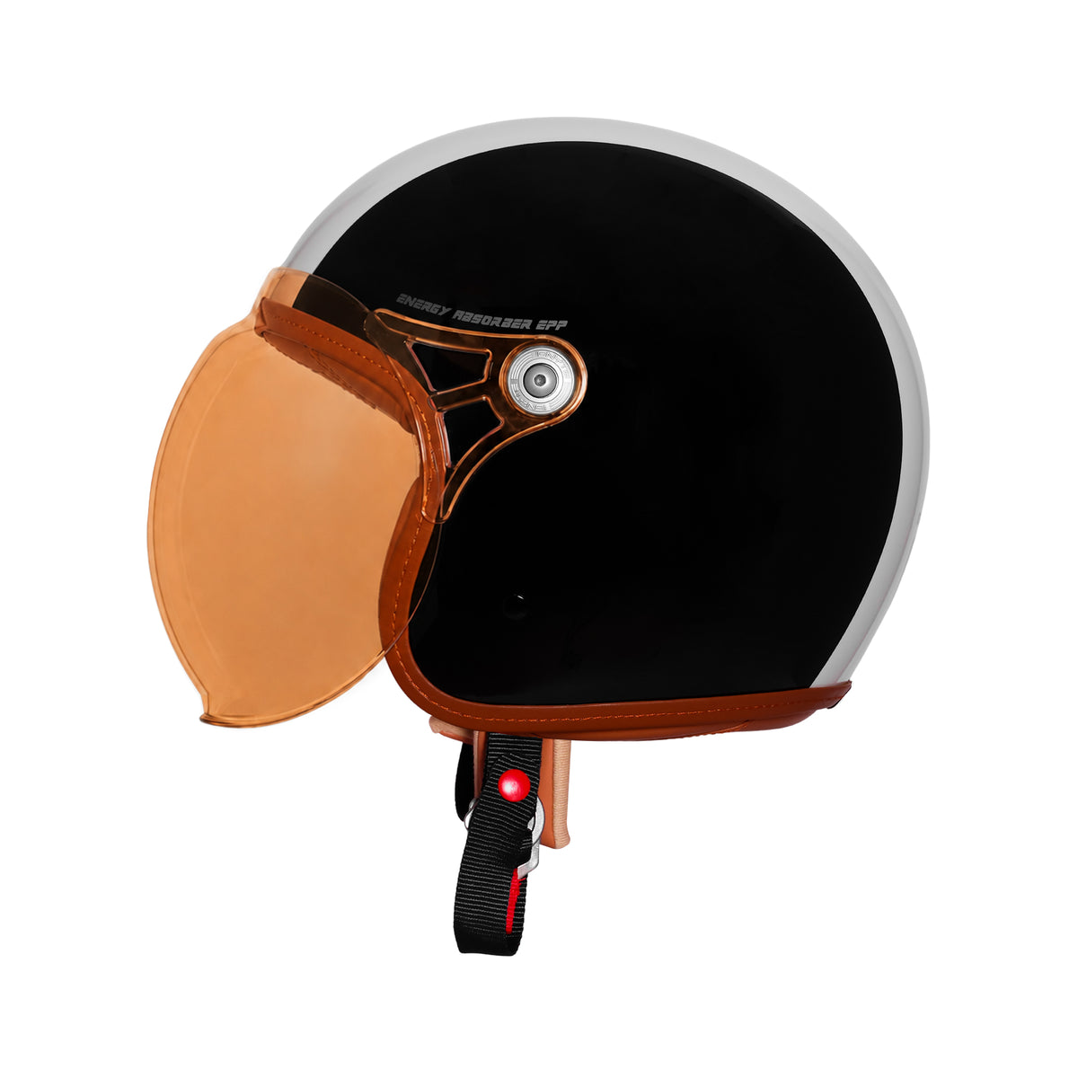 IGNYTE IGN-58 Spectrum ISI and DOT Certified Open Face Graphic Helmet for Men and Women (Glossy Red White Black)