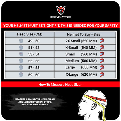 Ignyte IGN-4 Trever ISI/DOT Certified Full Face Graphic Helmet with Outer Anti-Fog Clear Visor and Inner Smoke Sun Shield