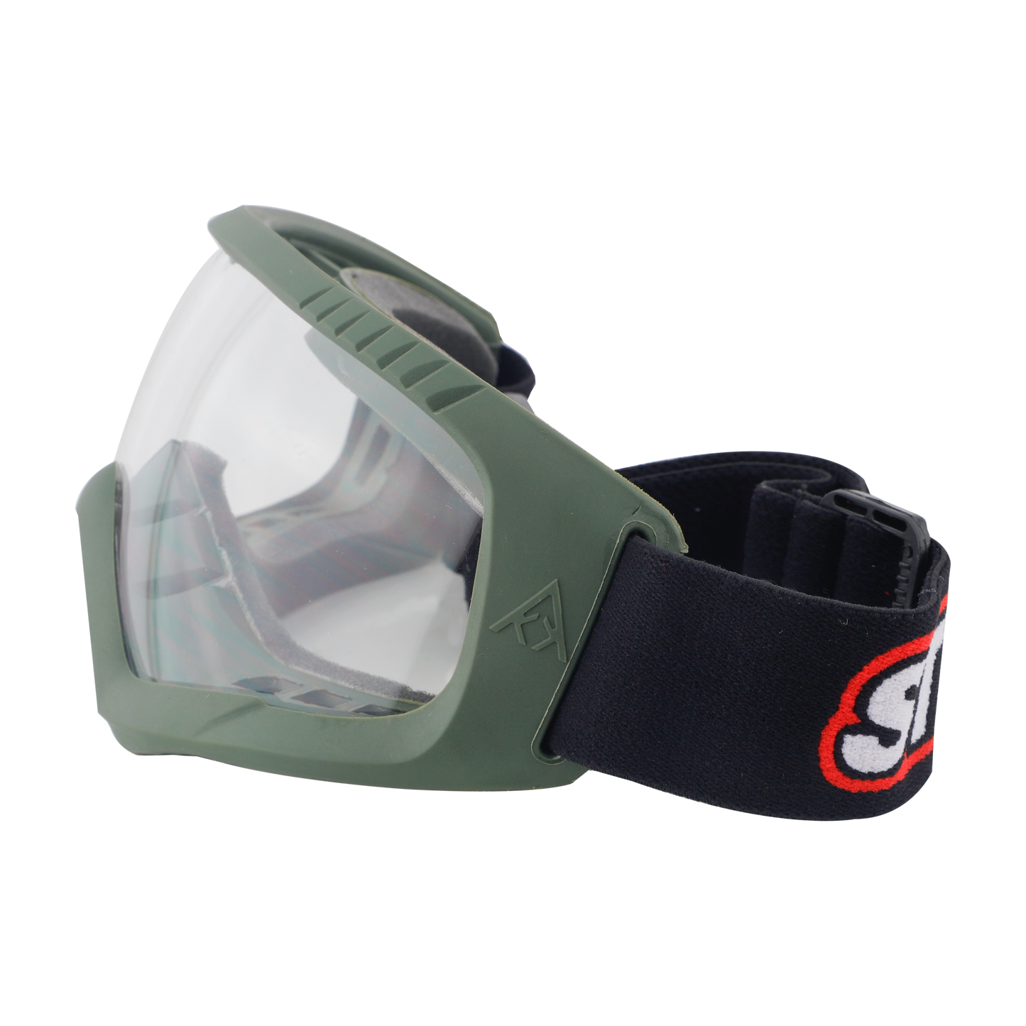 Steelbird 7Wings Motocross ATV/Dirt Bike Goggles, Unisex Eye Protection for Riding (Pack of 1, Olive with Clear)