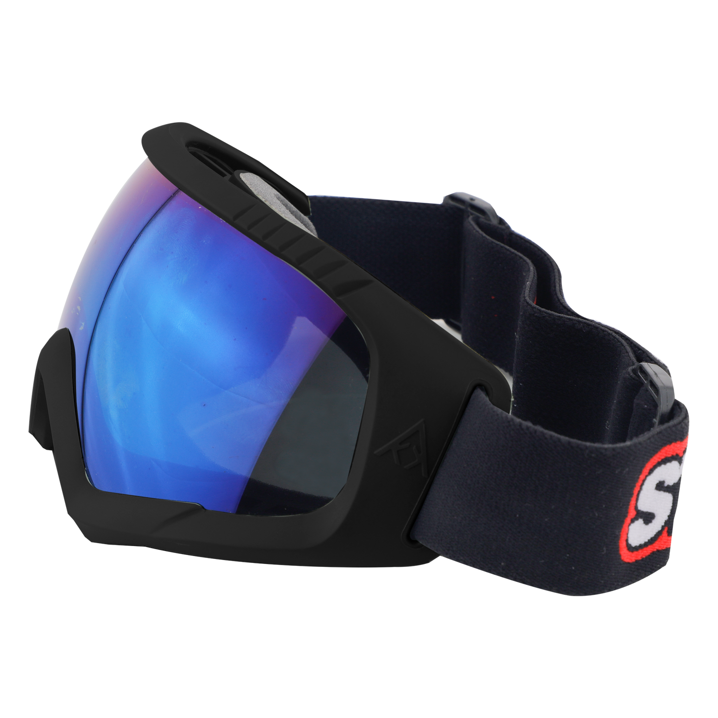 Steelbird 7Wings Motocross ATV/Dirt Bike Goggles, Unisex Eye Protection for Riding (Pack of 1, Black with Blue)