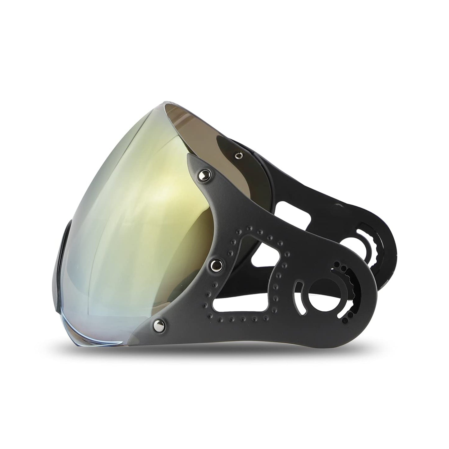 Steelbird SB-27 Helmet Visor Compatible for All SB-27 Model Helmets (Chrome Gold Visor)