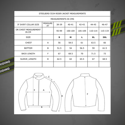 Steelbird Riding Jacket Zojila Z2 with Accordian Panel and Chest Pad - Removable CE Level 2 Protector and Zippered cuff (Neon)