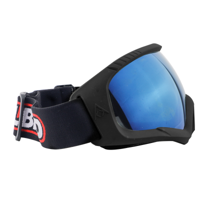 Steelbird 7Wings Motocross ATV/Dirt Bike Goggles, Unisex Eye Protection for Riding (Pack of 1, Black with Gold)